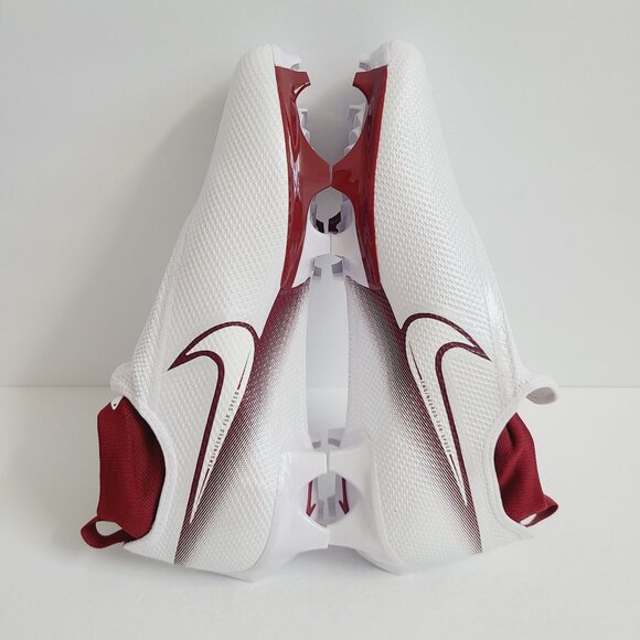 NEW Nike Vapor Edge Pro 360 Football Cleats CV6345-105 Size 14 White Burgandy - Picture 4 of 7